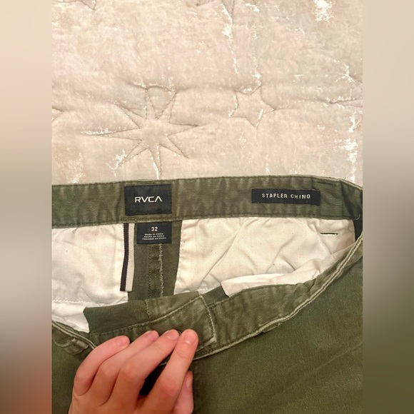 RVCA Green Kaki 32 Waist Jeans. Worn Once. - Picture 4 of 5